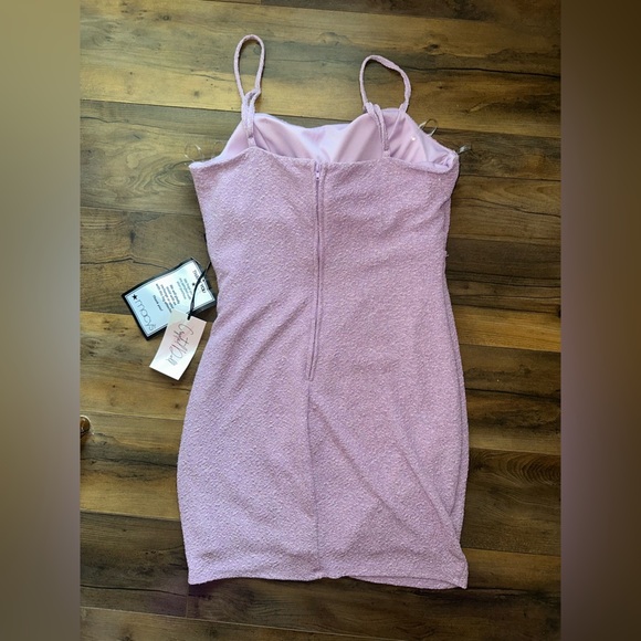 Crystal Doll Lilac Textured Mini Dress – Size 11 (NWT) - Picture 8 of 11